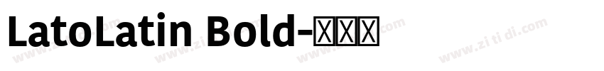 LatoLatin Bold字体转换